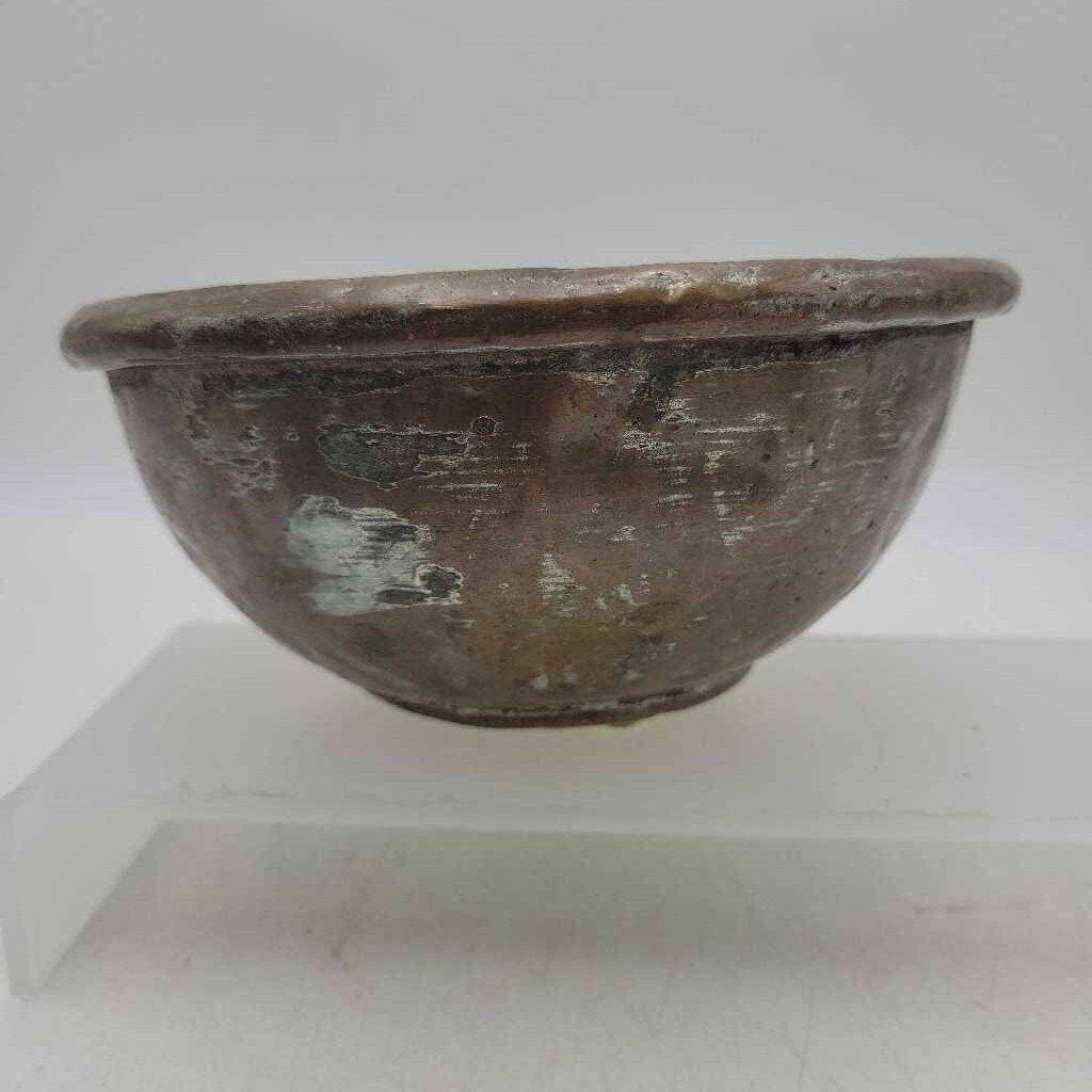 Antique Copper Crafted Bowl (JL)