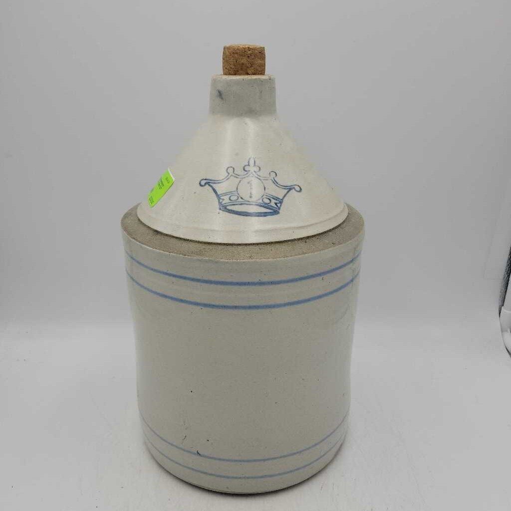 One Gallon stoneware Jug (YVO) (604)