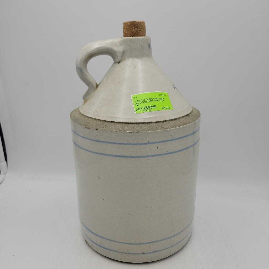 One Gallon stoneware Jug (YVO) (604)