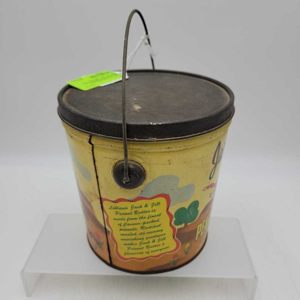 Jack and Jill Peanut Butter Tin Pail Loblaw (NUR) SR