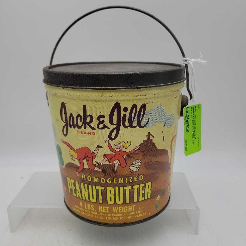 Jack and Jill peanut butter tin pail SR (NUR)