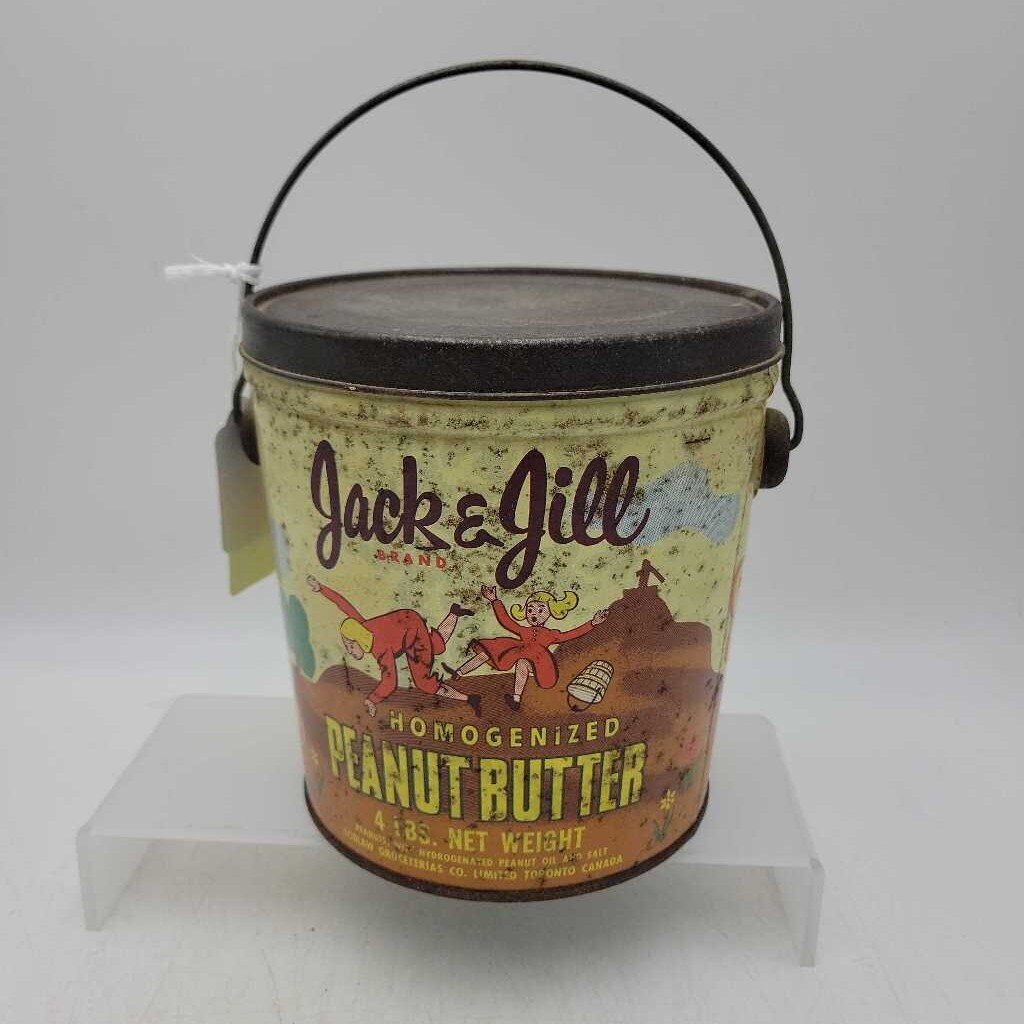 Jack and Jill peanut butter tin pail SR (NUR)