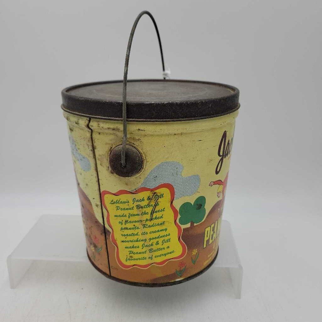 Jack and Jill peanut butter tin pail SR (NUR)