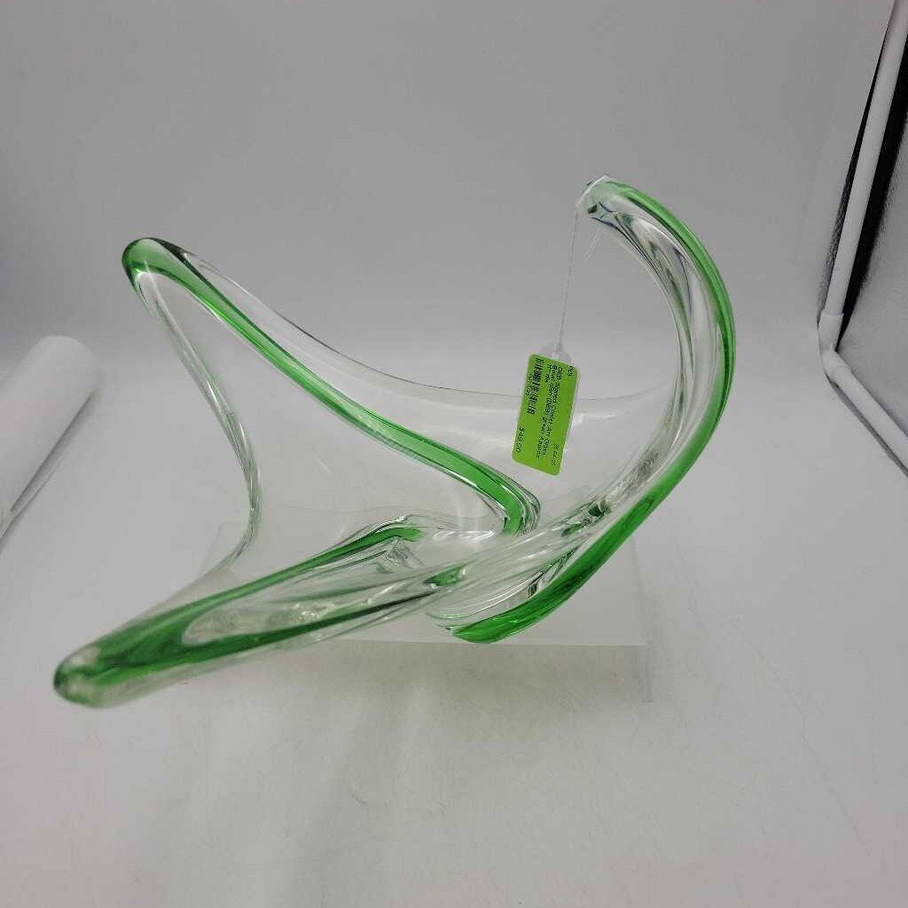 Signed Chalet Art Glass Bowl dish (DEB)