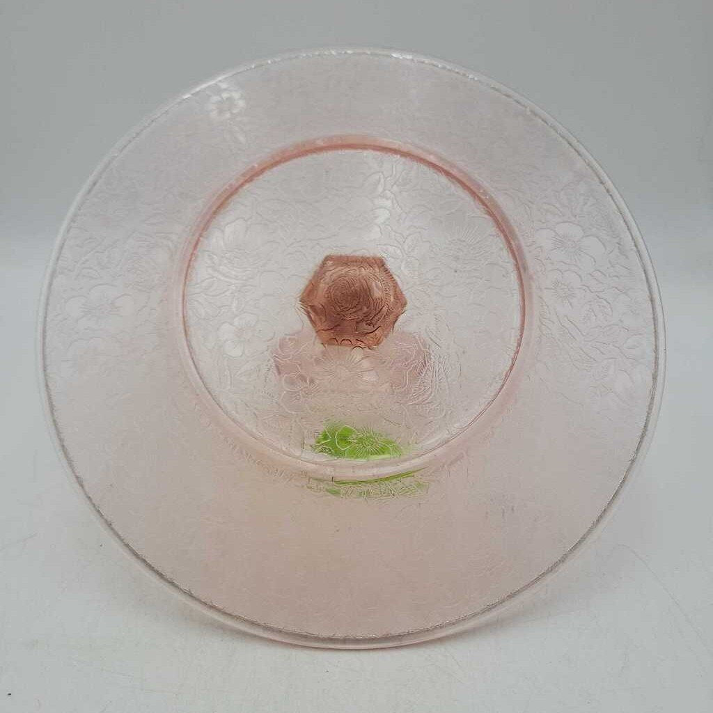 Depression glass Serving plate with handle (DEB)