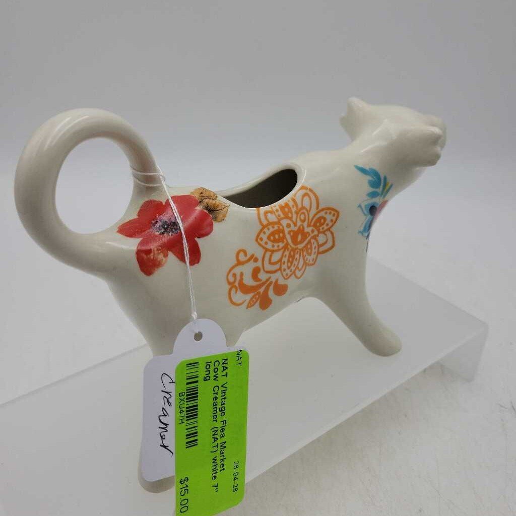 Vintage Flea Market Cow Creamer (NAT)