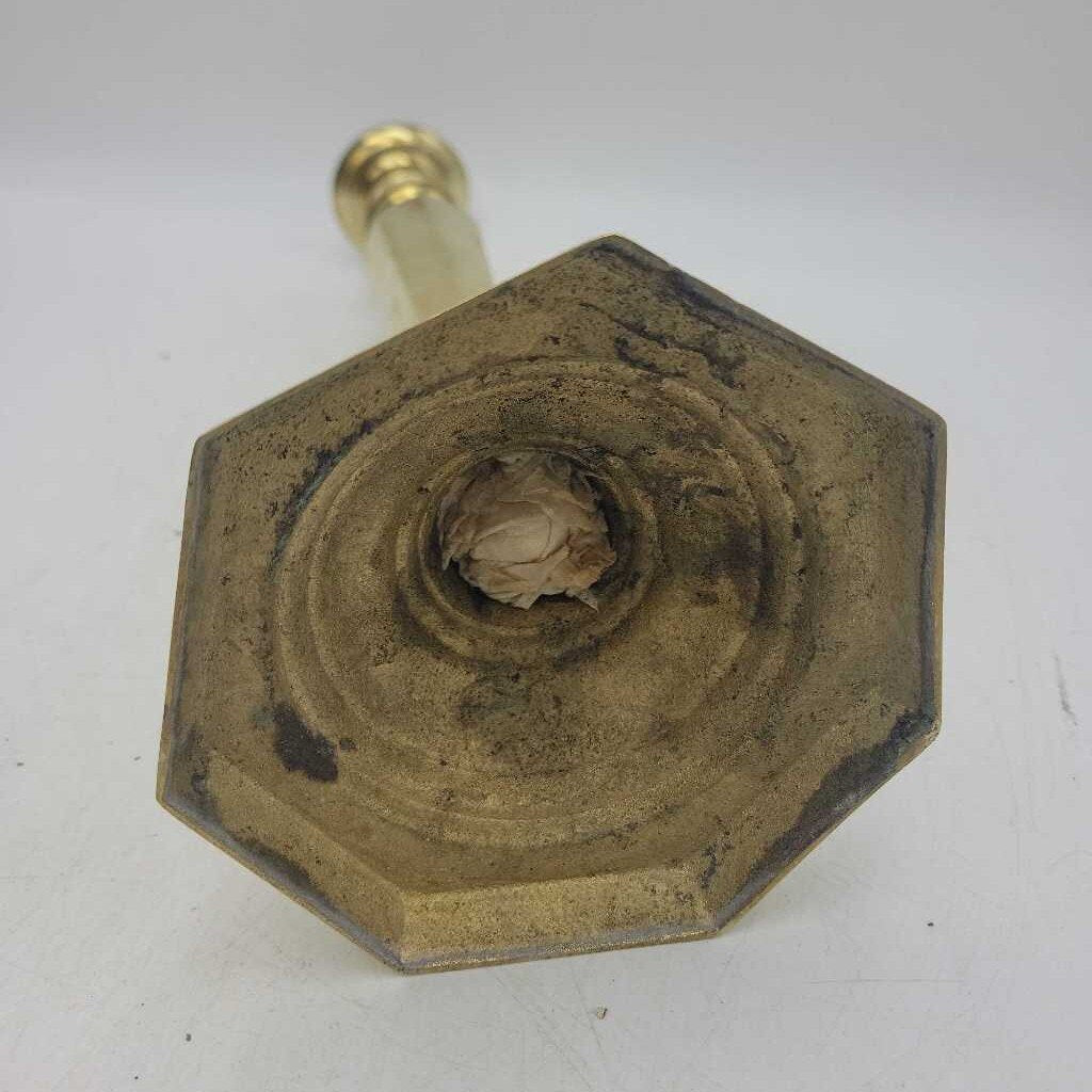 Antique Brass Candle Sticks (Set of 2) (OH)