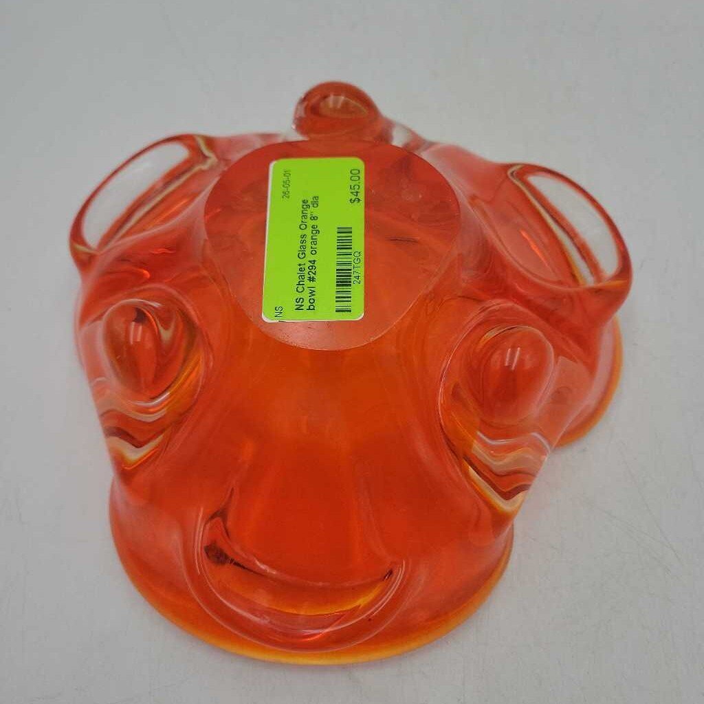 Chalet Glass Orange bowl #294