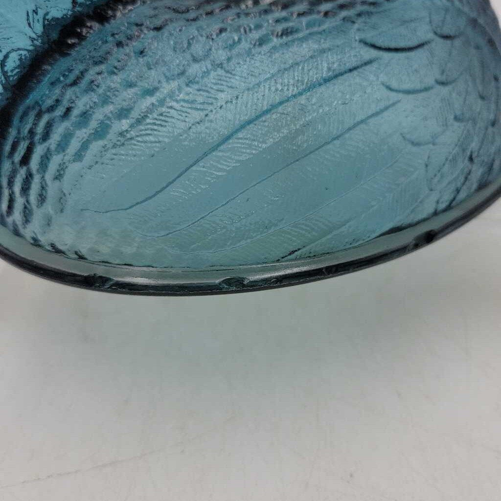 *RARE* Indiana Glass Company "Confederate Blue" Hen on Nest