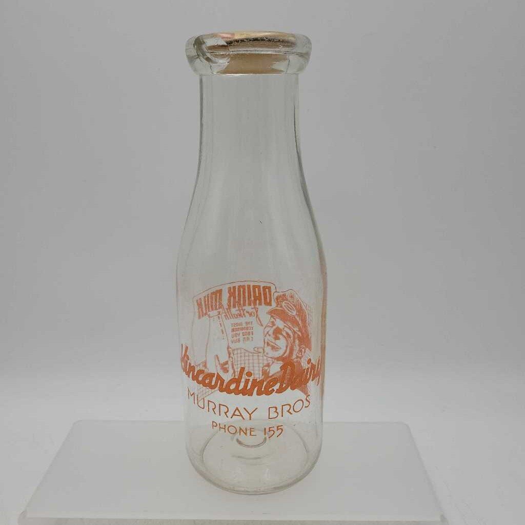 Kincardine Dairy Milk Bottle Murray Bros pint rare As Is(JAS)