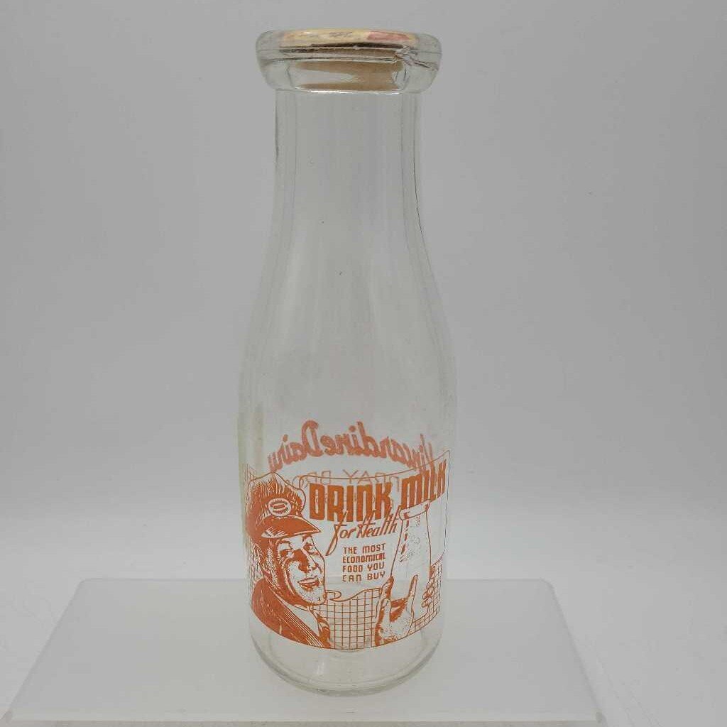 Kincardine Dairy Milk Bottle Murray Bros pint rare As Is(JAS)
