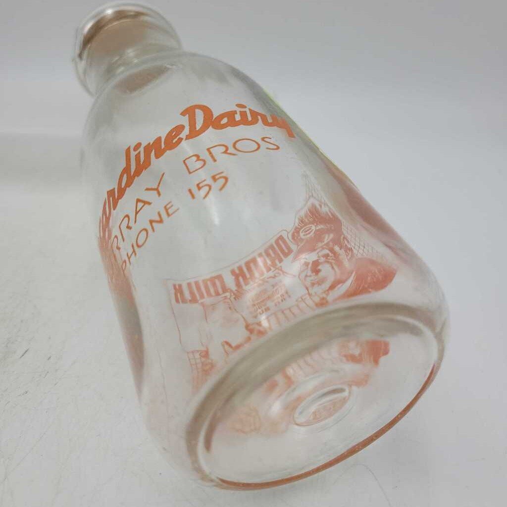 Kincardine Dairy Milk Bottle Murray Bros pint rare As Is(JAS)