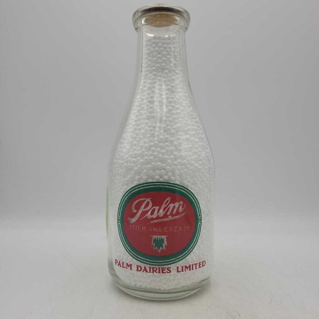 Palm Dairies Milk Cream Dairy Bottle Going to work or going to school (JAS)