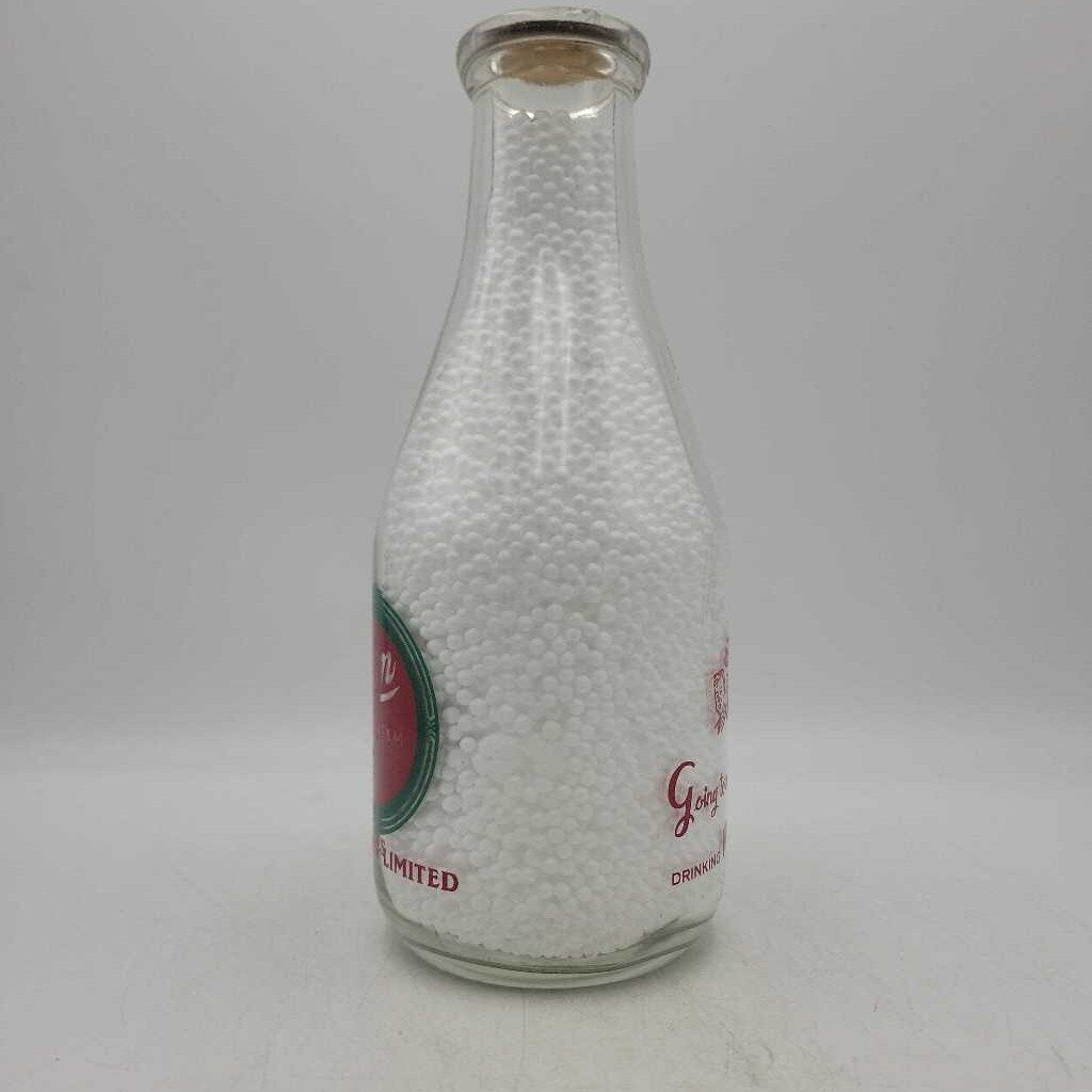 Palm Dairies Milk Cream Dairy Bottle Going to work or going to school (JAS)