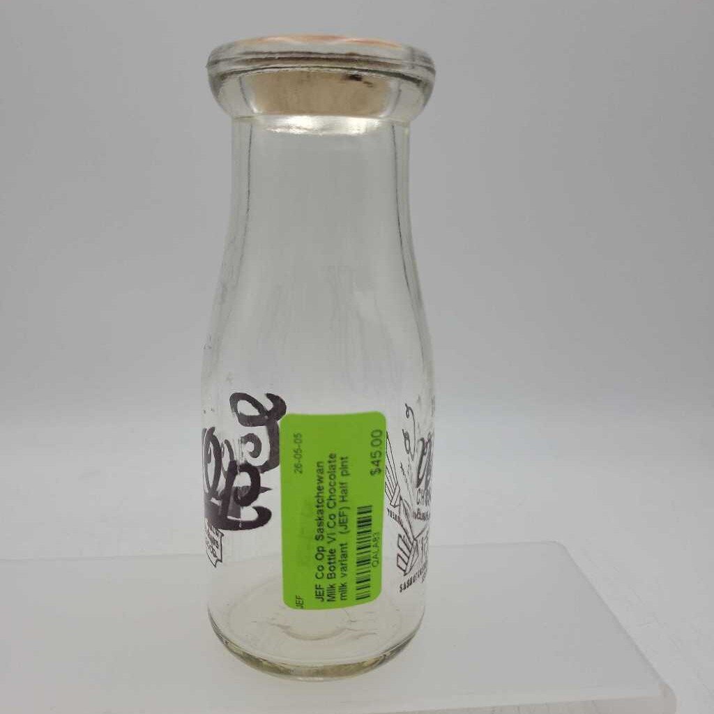 Co Op Saskatchewan Milk Bottle Vi Co Chocolate milk variant (JEF) Half pint