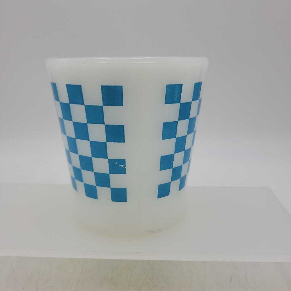 Fire King Gingham Plaid mug (DEB)