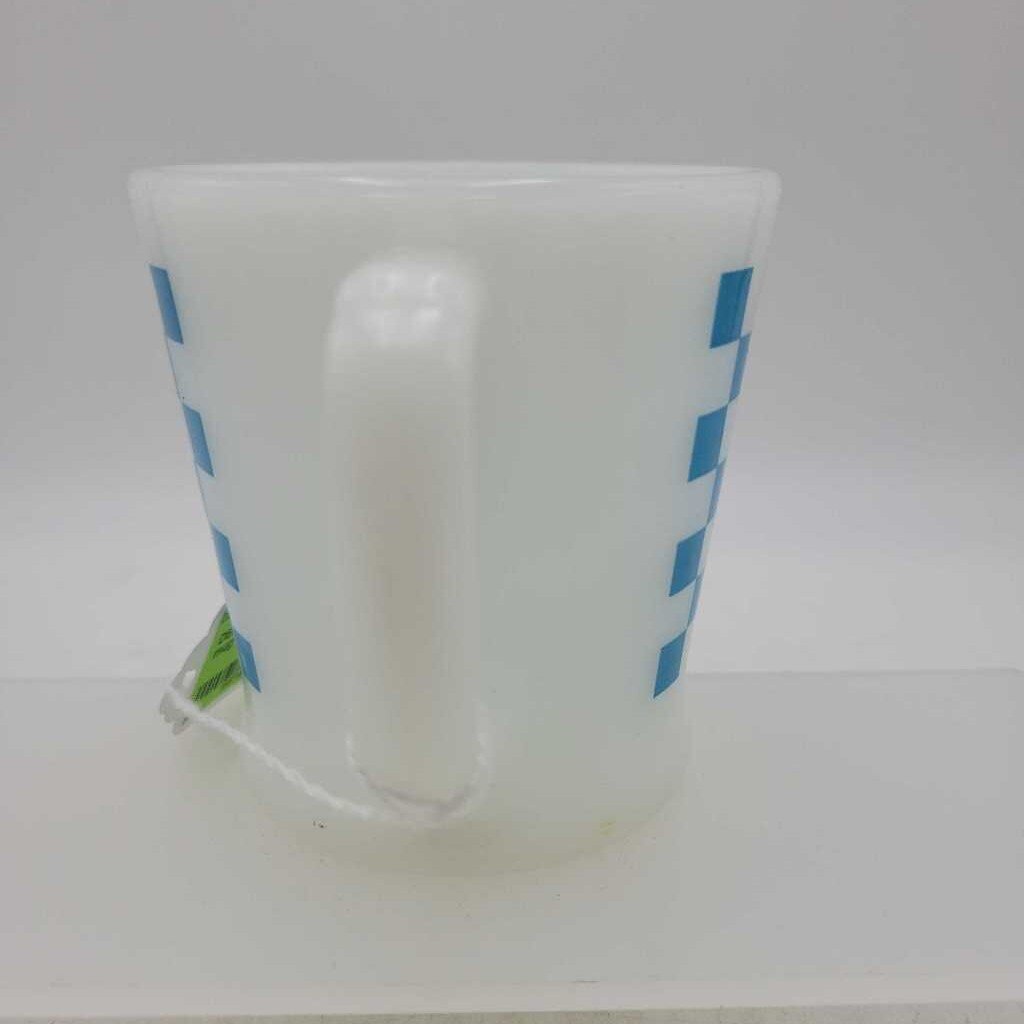 Fire King Gingham Plaid mug (DEB)
