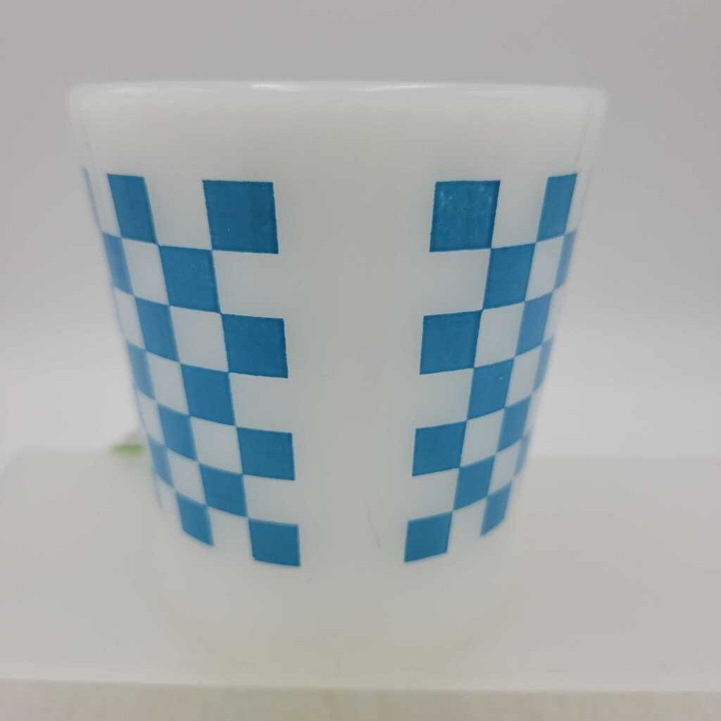 Fire King Gingham Plaid mug (DEB)