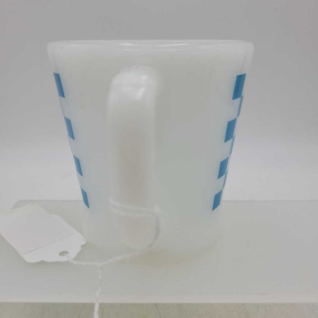 Fire King Gingham Plaid mug (DEB)