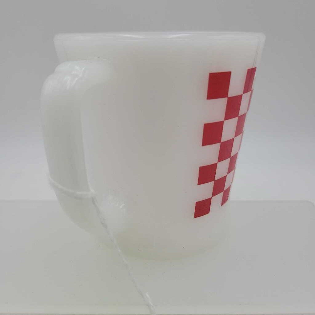 Fire King Gingham Plaid mug (DEB)