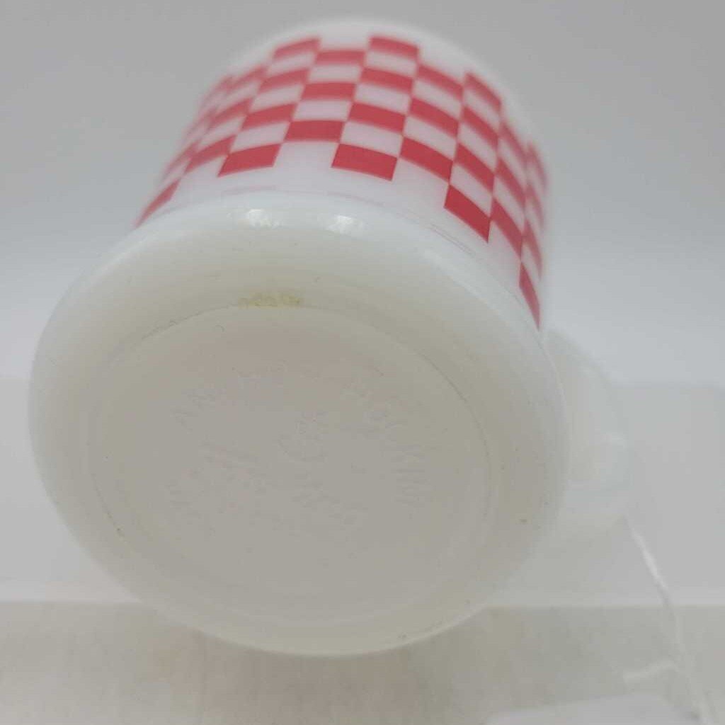 Fire King Gingham Plaid mug (DEB)