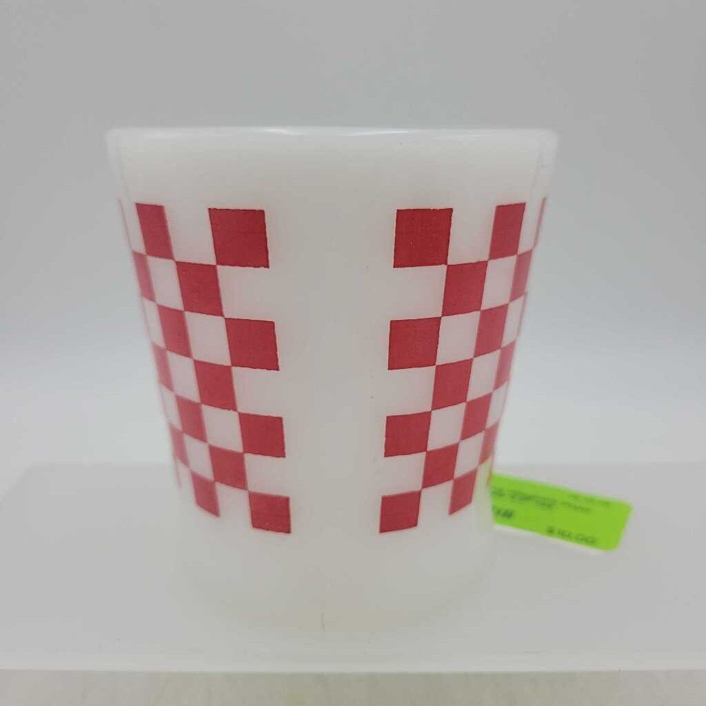 Fire King Gingham Plaid mug (DEB)
