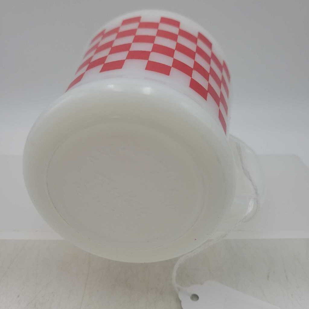 Fire King Gingham Plaid mug (DEB)