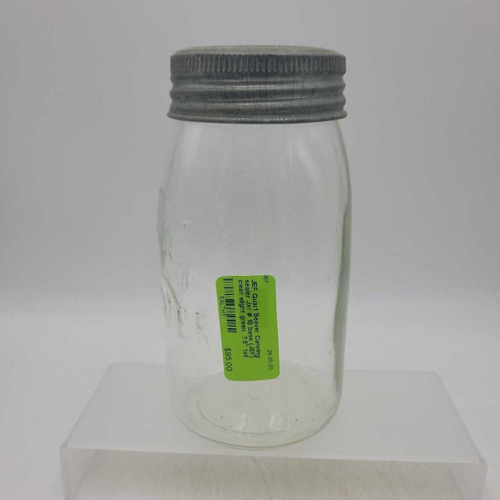 Quart Beaver Canning sealer Jar # 10 base (JEF)