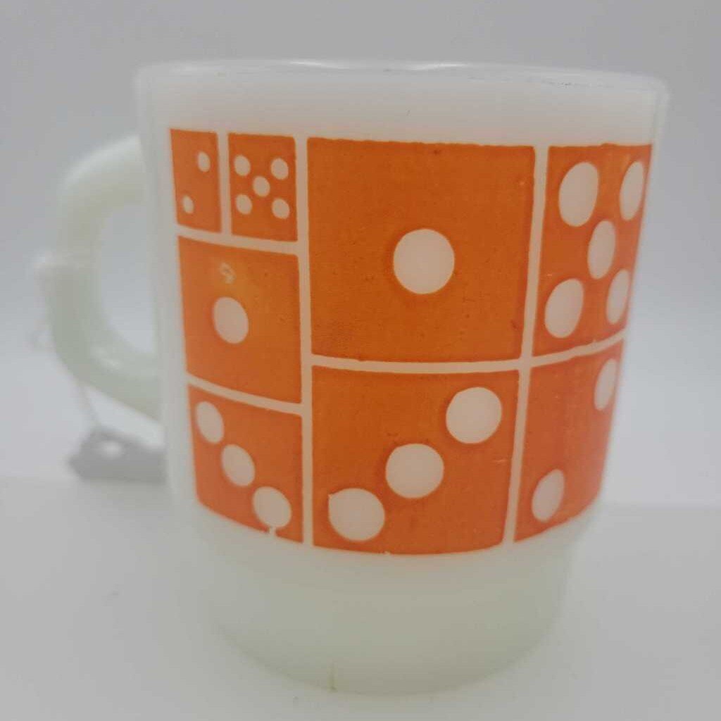 Fire King Domino mug (DEB)
