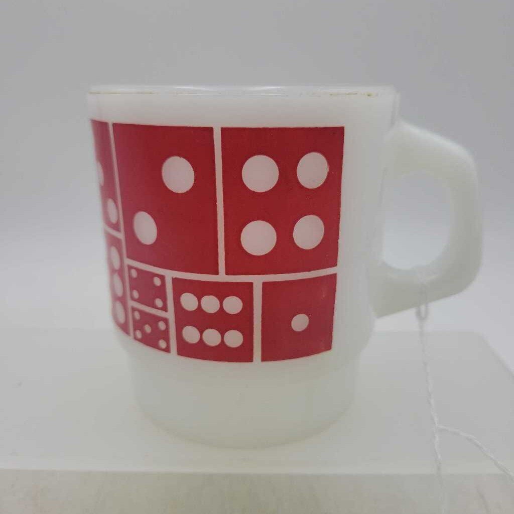 Fire King Domino mug (DEB)