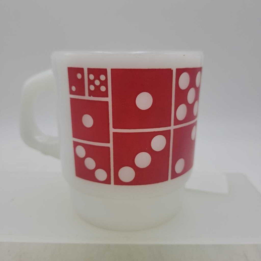 Fire King Domino mug (DEB)