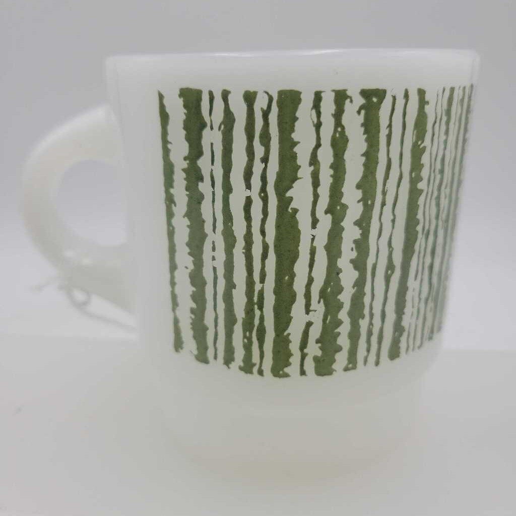 Fire King Jaggy Stripe mug (DEB)