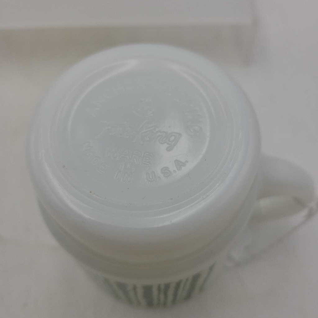 Fire King Jaggy Stripe mug (DEB)