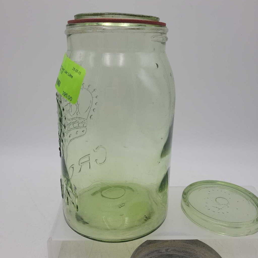 Crown Quart Jar Lime Green (JEF)