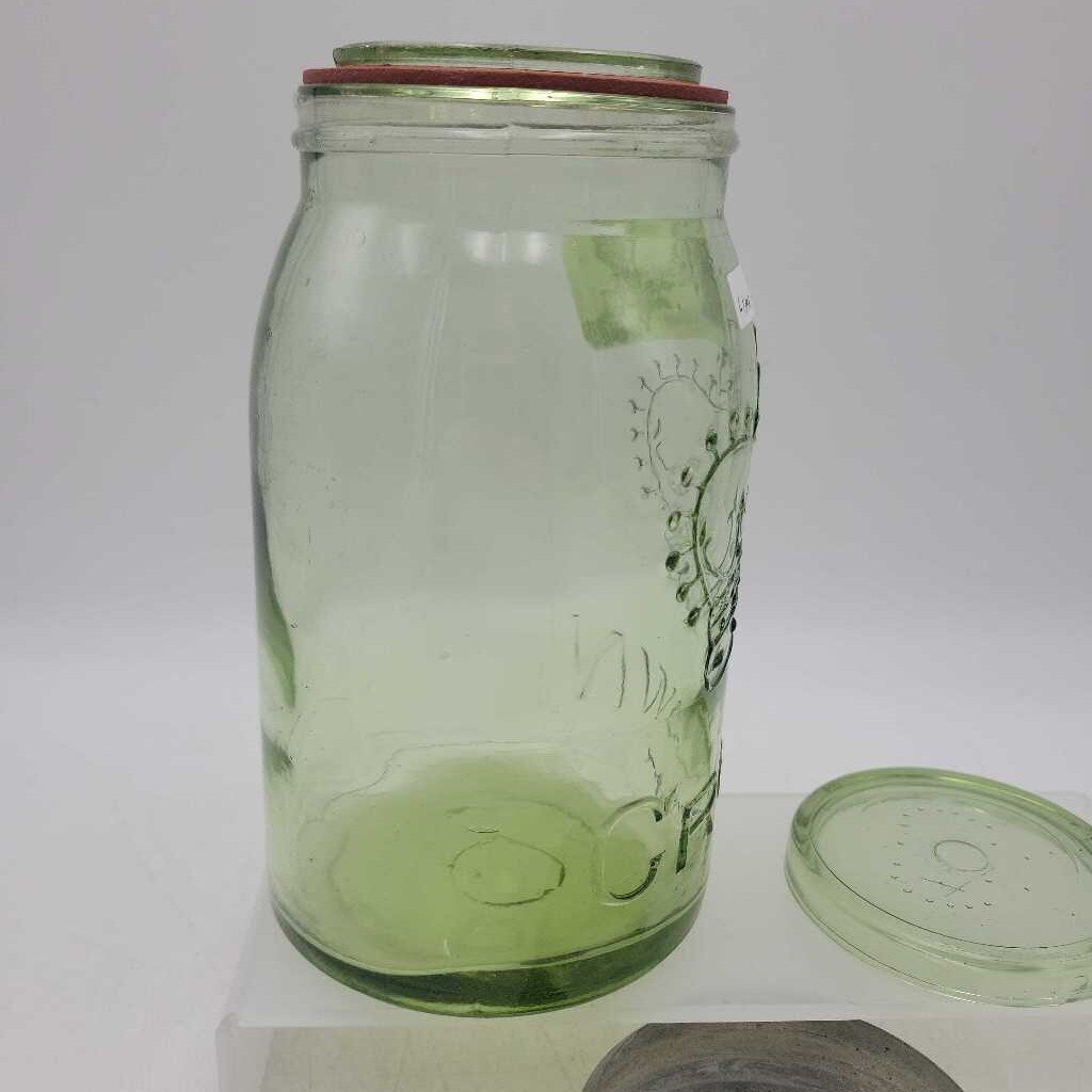 Crown Quart Jar Lime Green (JEF)