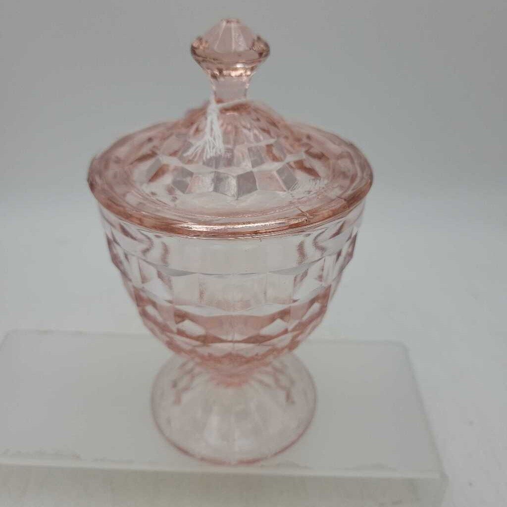 Pink Jeanette Glass Candy Dish Depression (LOR)