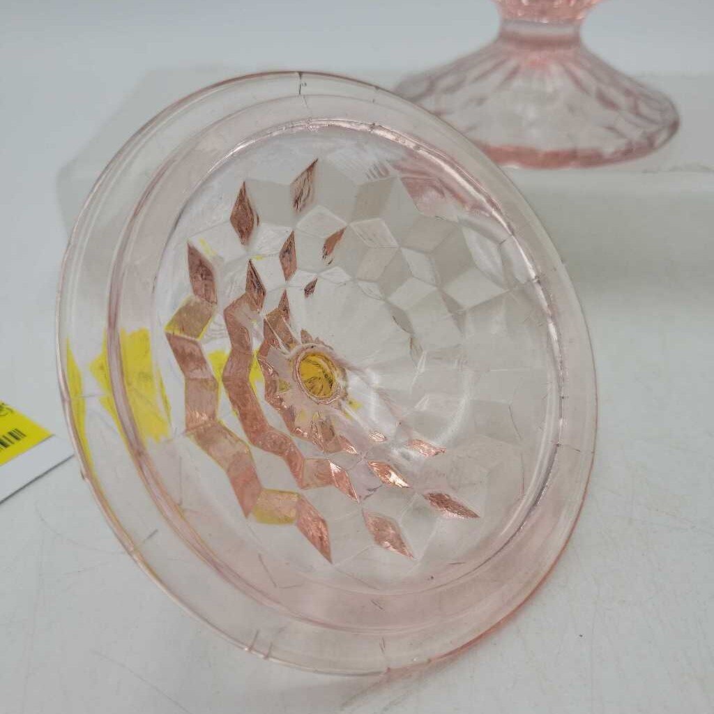 Pink Jeanette Glass Candy Dish Depression (LOR)