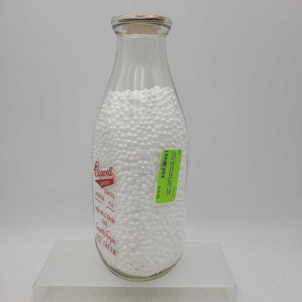 Caswell dairy Quart Milk bottle Ice Cream (JAS)