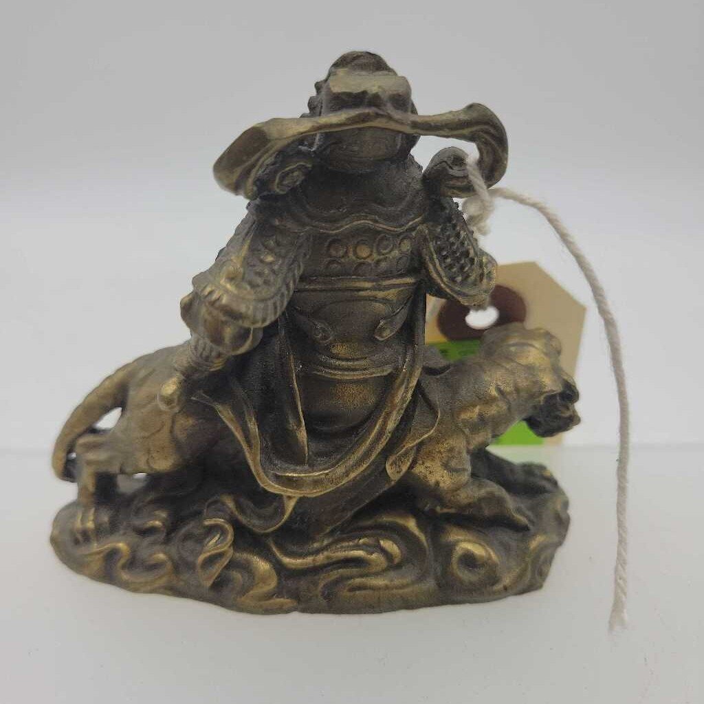 Tsai Shen Yeh Statue God of Wealth solid brass (JAS)
