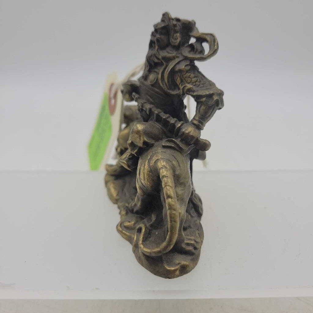 Tsai Shen Yeh Statue God of Wealth solid brass (JAS)