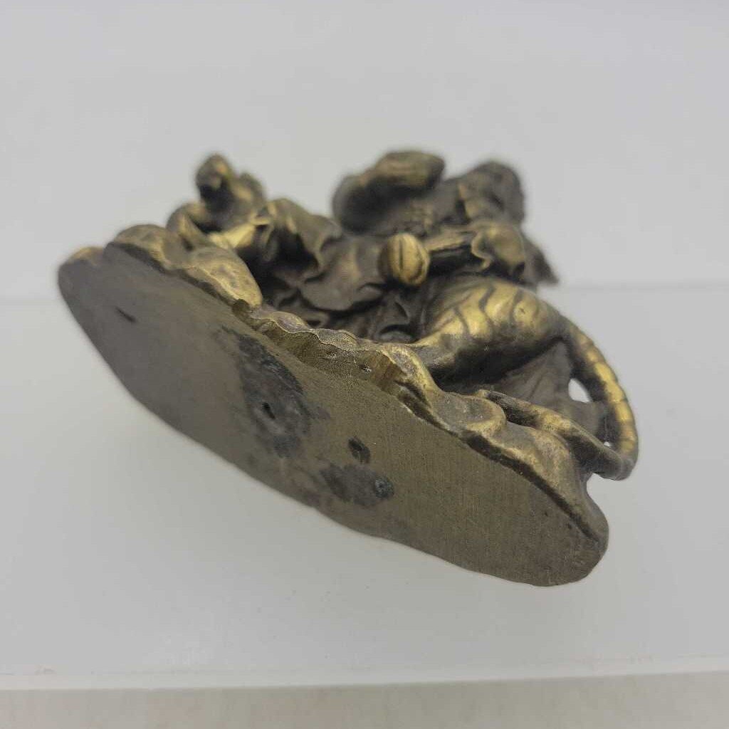 Tsai Shen Yeh Statue God of Wealth solid brass (JAS)