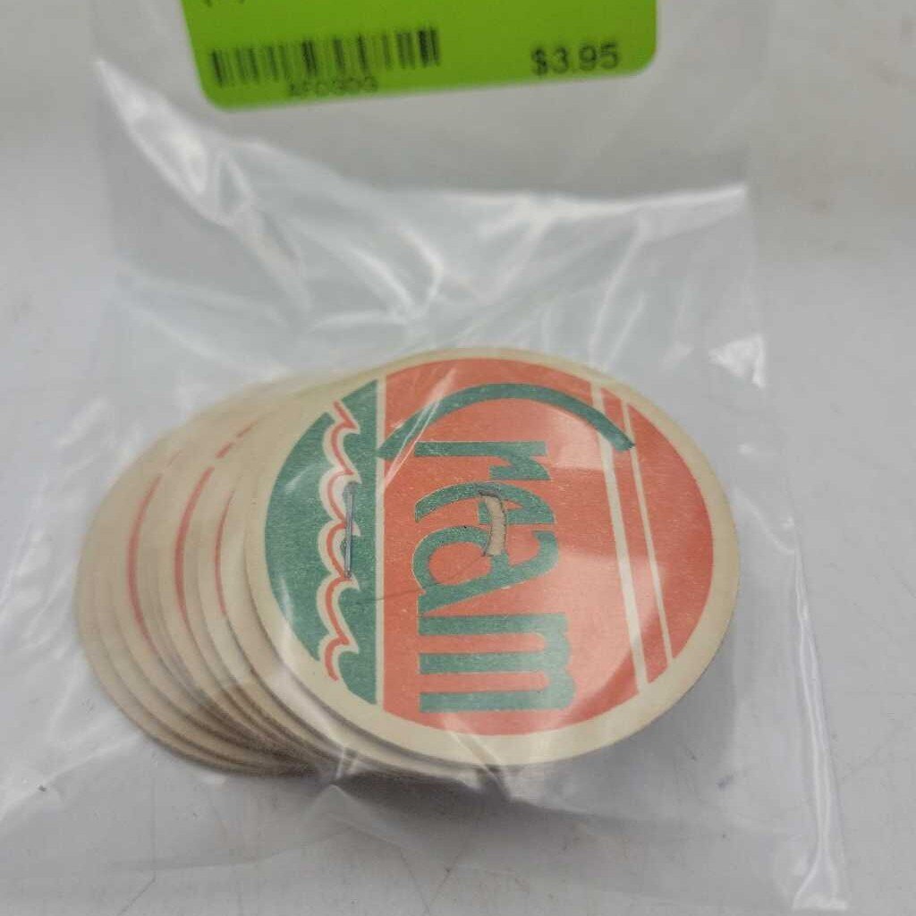 Cream Milk bottle Tops (10) Jas