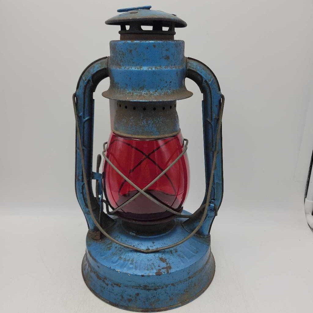 Dietz Oil Lamp w/ Red Globe (GEC)