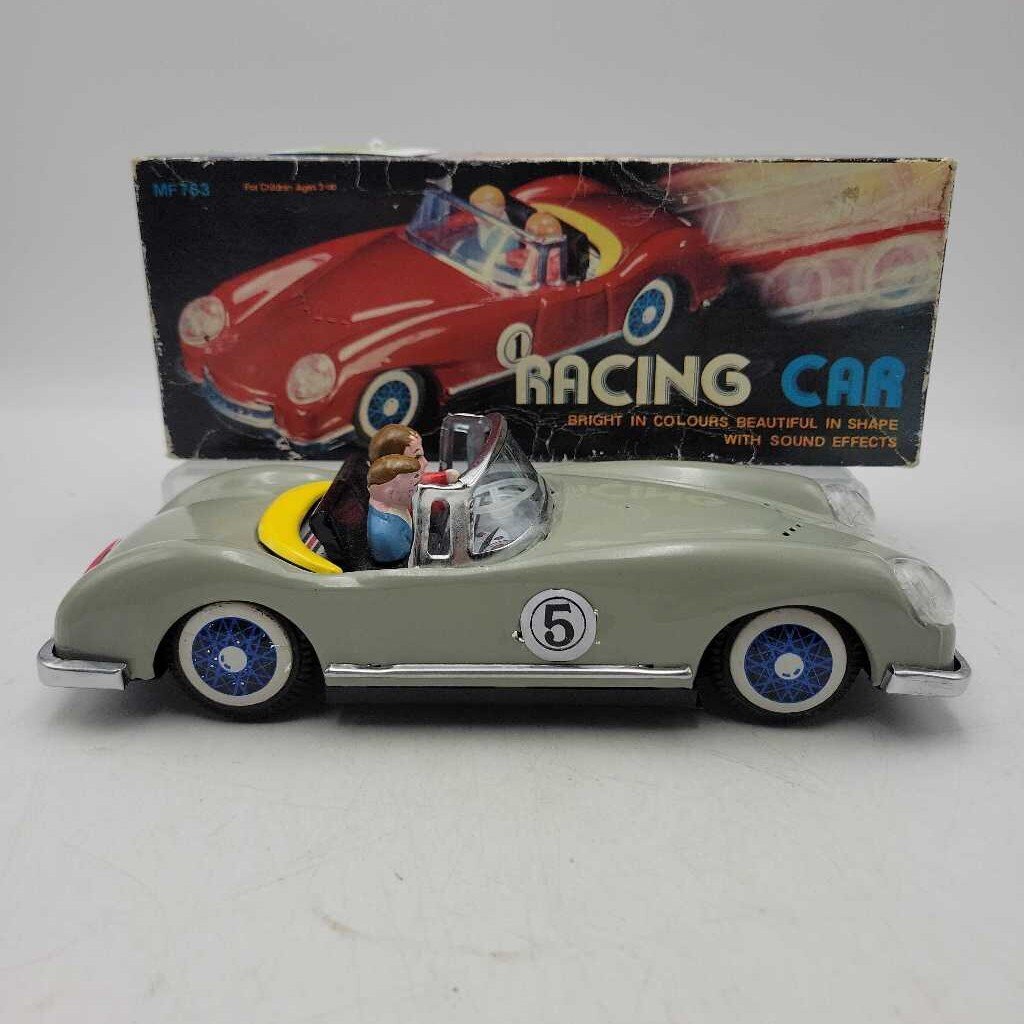 Friction #6 Tin Race Car w/ Box 60s (GEC)
