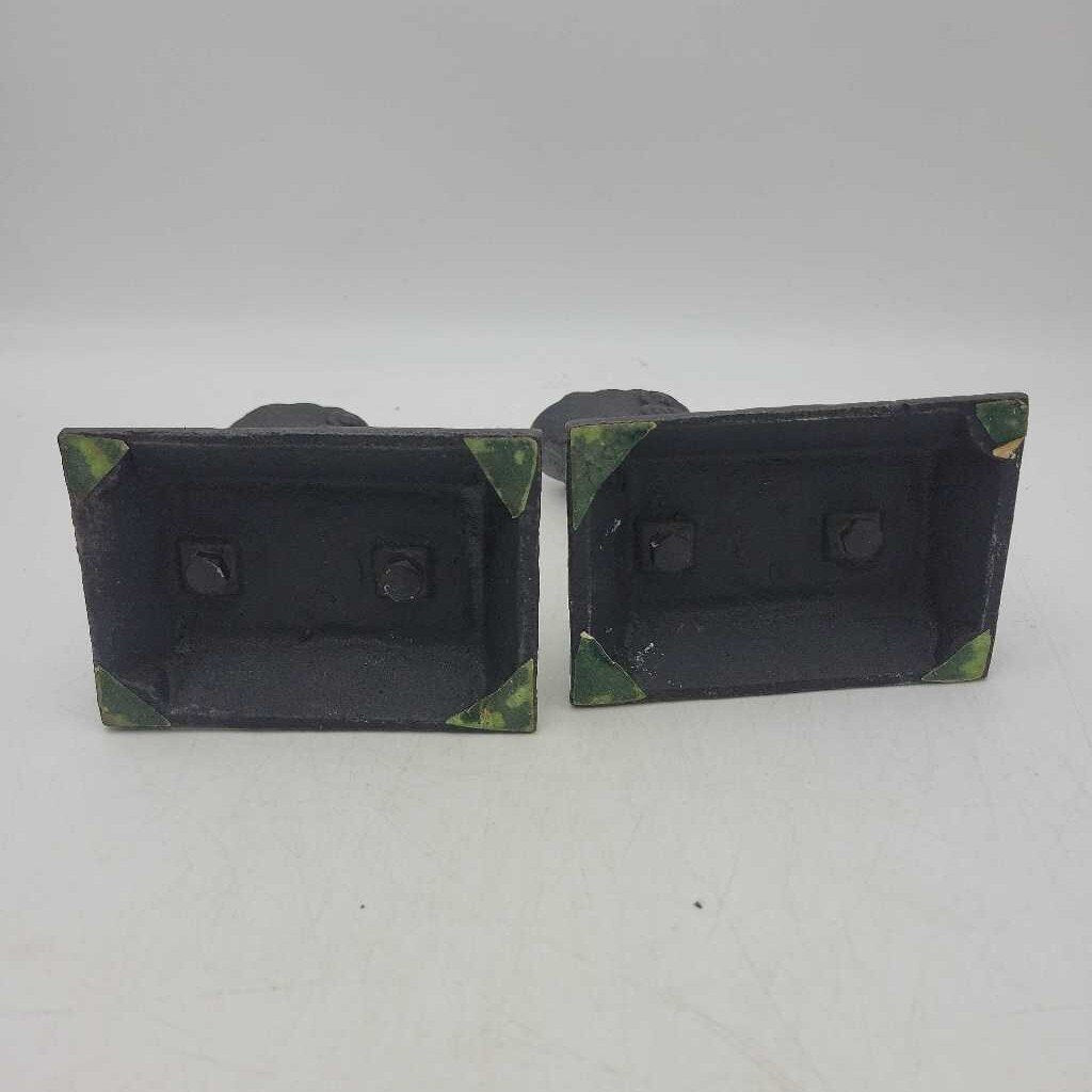Cast Iron "Boot" Book Ends match holders (JL)
