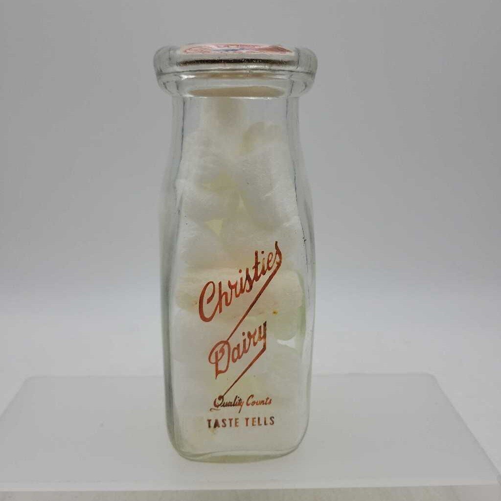 Christies Dairy Half Pint Milk Bottle (JAS)