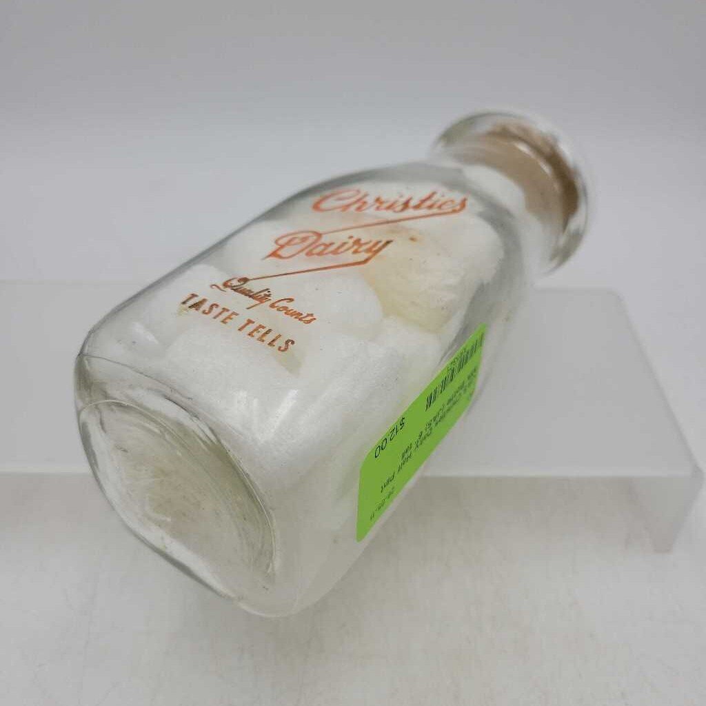 Christies Dairy Half Pint Milk Bottle (JAS)