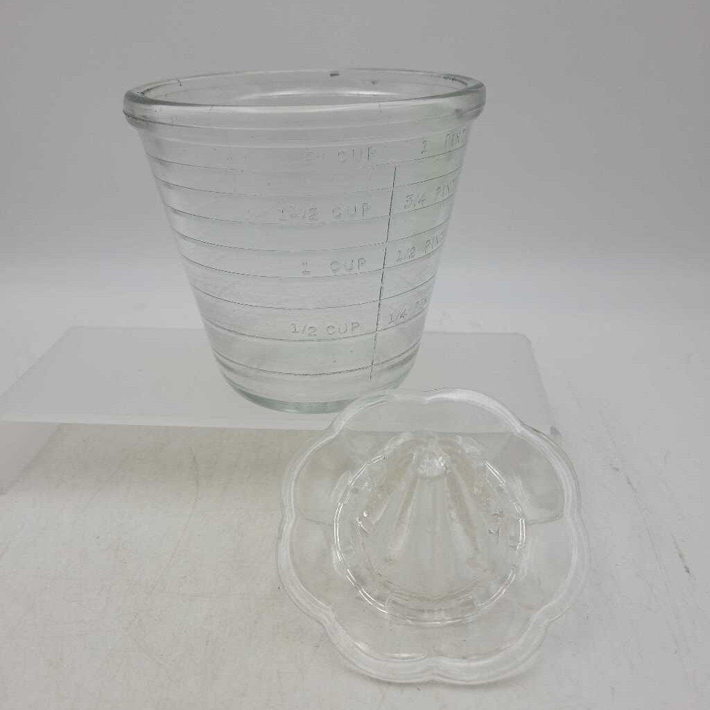 Glass Juicer Reamer with measure cup (JAS)