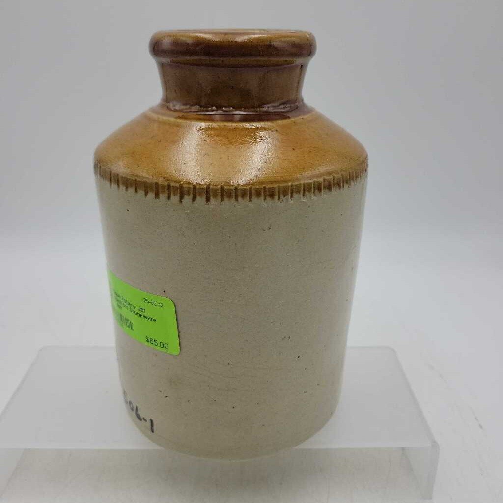 Antique Pottery Jar Crock Brantford Stoneware (JEF)