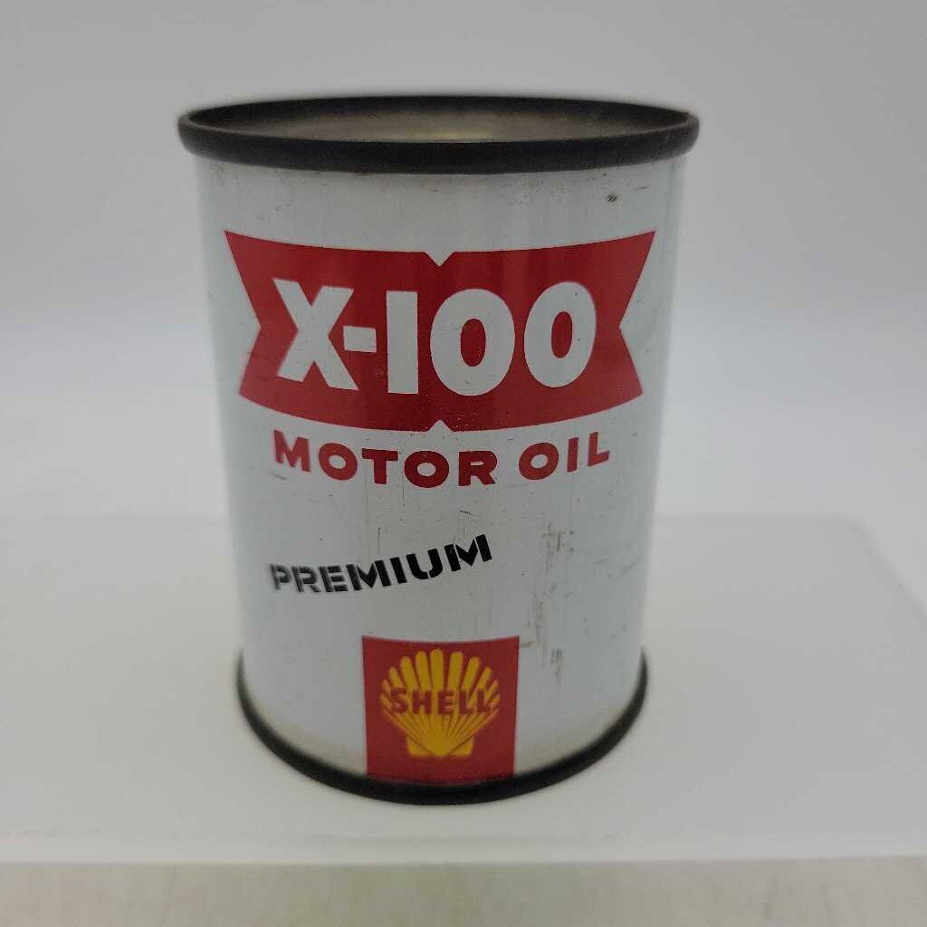 Shell X 100 Motor oil Tin Coin Bank (Jef)